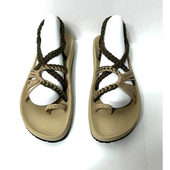 Bokyna Elevate Arch Support Comfort Sandals Sand EU 40/US 9 NWOT Braided Strap - Picture 4 of 8